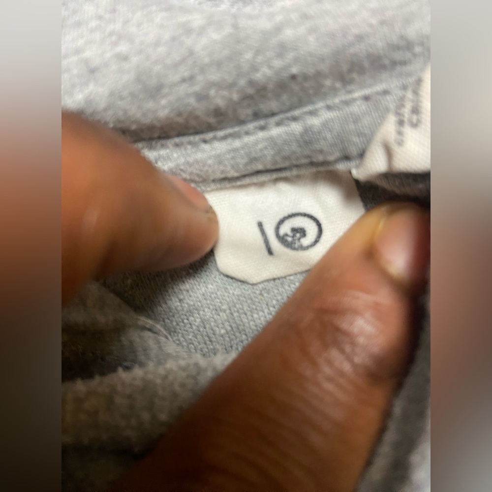 Tentree Basic Heather Grey Hooded Drawstring Swea… - image 1